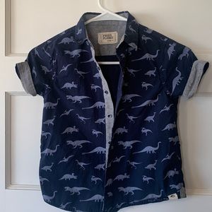 Free Planet dinosaur button shirt size 5